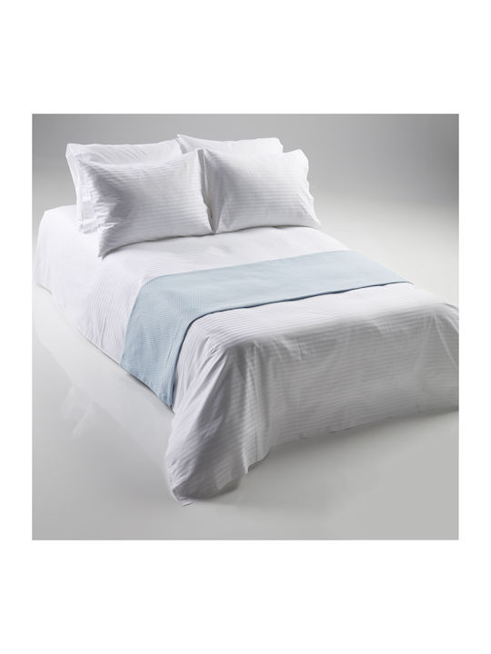 Charalambidis Textiles Duvet Cover Double 200x240 Stripe White