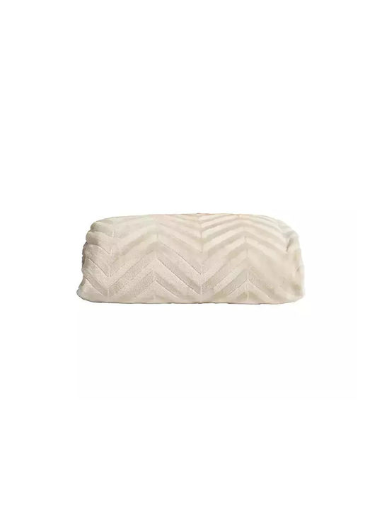 Nef-Nef Homeware Bettbezug-Set Einzelbett mit Kissenbezug 160x220 Carmen Ecru