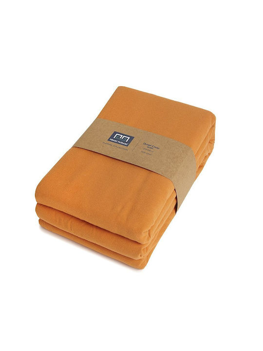 Peiraiki Patraiki Duvet Cover Flannel Single 170x250 Orange Ochre