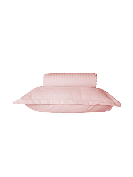 Nef-Nef Homeware Σετ Παπλωματοθήκη Βαμβακερή Υπέρδιπλη με 2 Μαξιλαροθήκες 240x220cm Elements English Rose
