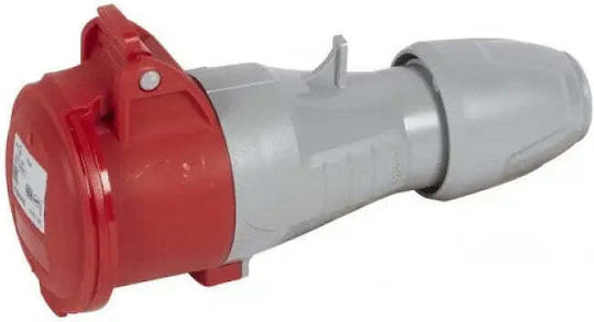 Ip44 Coupling 3p+e 16a 380/415v Legrand Grey Red