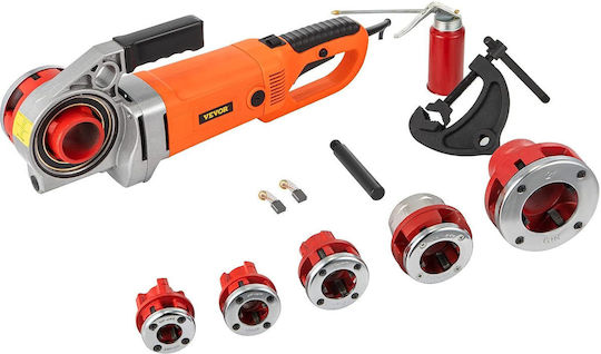 Vevor Mașină Portabilă de Filetat 2300w 220v Eu Filetator Electric Pentru Țevi 1/2"–2" 6 Filiere Incluse 22 Rpm Motor din Cupru Sistem Reversibil Cutie de Transport Țevi Metalice Galvanizate din Plastic Profesional