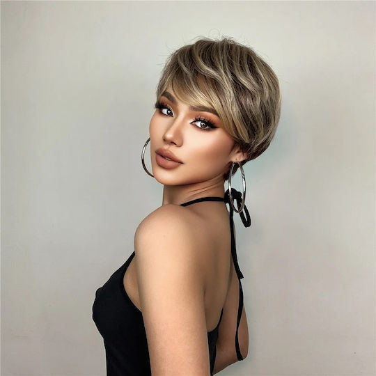 Animis Beauty Wig with Synthetic Hair in Blonde Color
