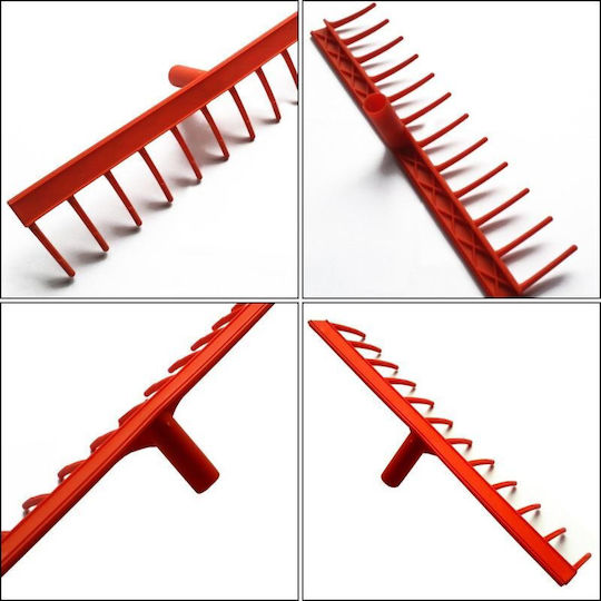 Saska Garden GSP-1075761 Lawn Rake with Pole