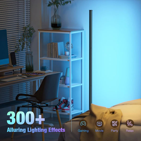 Qova LED Lampadar de Podea Înălțime 160cm cu Lumină RGB 1000lm Multicolor