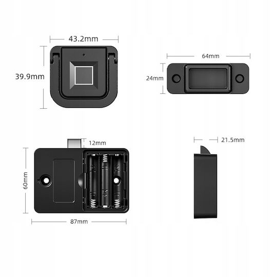 Nfc Safe Cabinet Lock Universal Furniture Drawer Document Secure