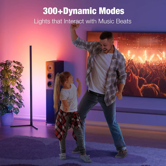 Qova LED Lampadar de Podea Înălțime 160cm cu Lumină RGB 1000lm Multicolor