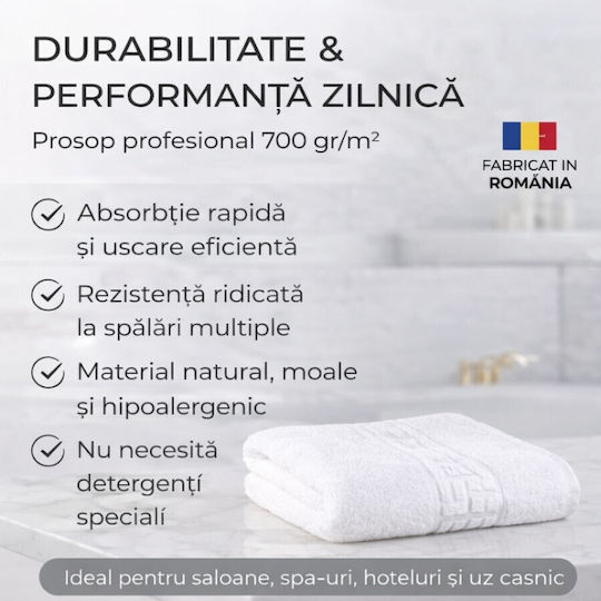 Pucioasa Set 5 Prosoape De Hotel Pentru Față 90x50cm Albastre
