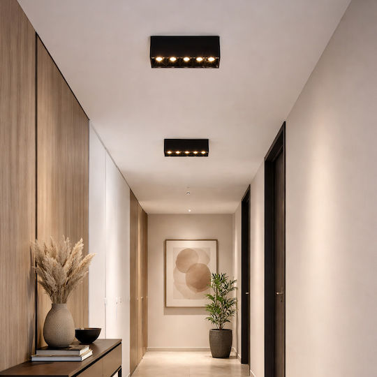 Alista Home LED Iluminare Liniară Comercială Plafon 8W Alb Natural M14xA6.5xÎ3.5cm