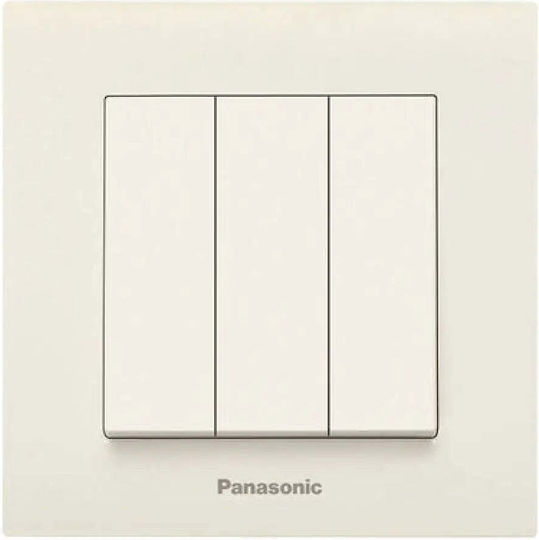 Panasonic Comutator De Perete Electric Încastrat Triplu