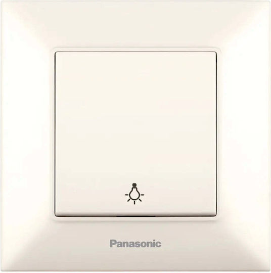 Panasonic Vertiefter Elektrischer Wandtaster Ecru