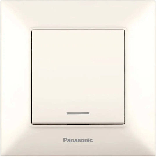 Panasonic Χωνευτός Περιστροφικός Διακόπτης Κλειδιού Εκρού