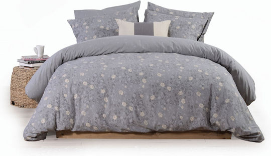 Nef-Nef Homeware Σετ Υπέρδιπλη 240x230cm Liliana 23 Grey
