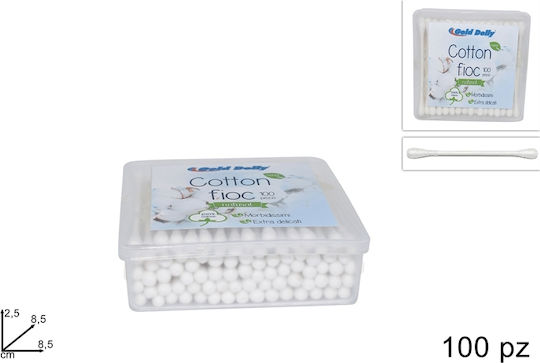 Set Baumwollstäbchen Ohren 100 Stück Box