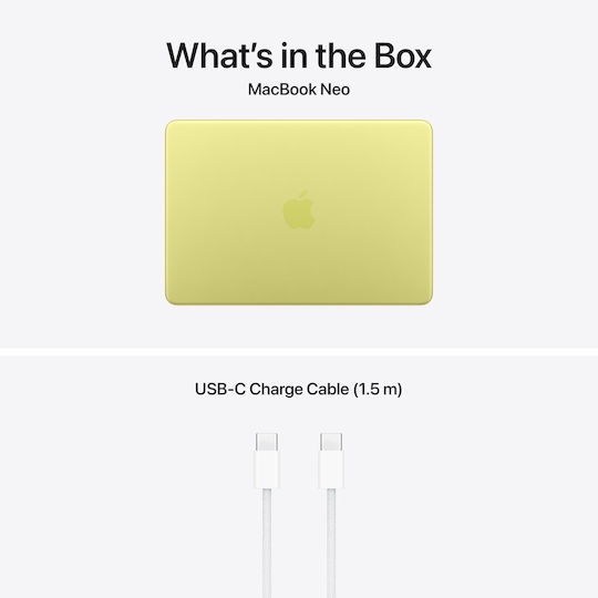 Apple MacBook Neo 13" IPS Retina Display (A18 Pro-6‑Core/8GB/256GB SSD/5‑Core GPU) Citrus (US Keyboard)