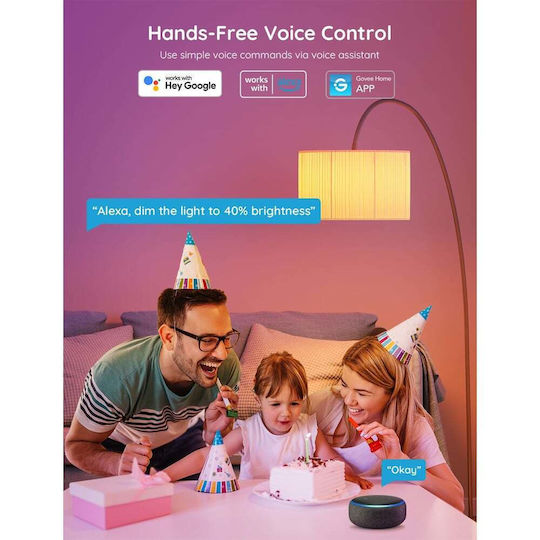 Govee Smart Λάμπες LED για Ντουί E27 RGBW 800lm 2τμχ