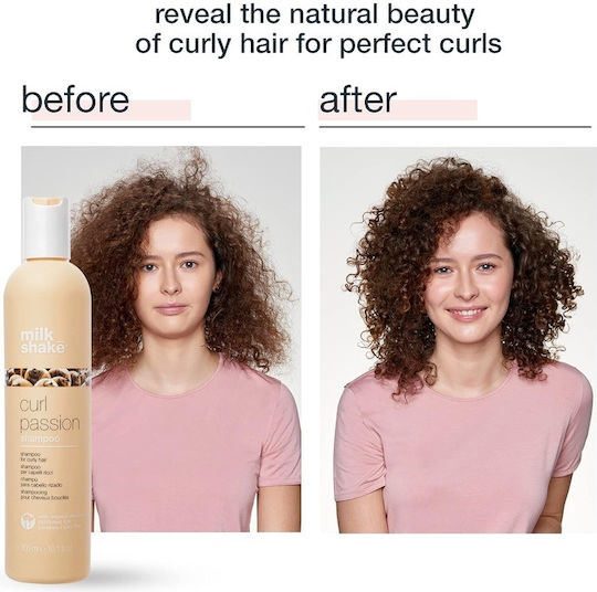 Milk Shake Curl Passion Σαμπουάν Αναδόμησης/Θρέψης & Ενυδάτωσης για Σγουρά Μαλλιά 300ml