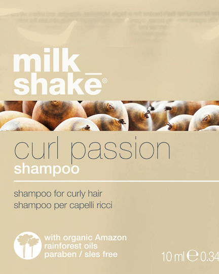 Milk Shake Curl Passion Σαμπουάν Αναδόμησης/Θρέψης & Ενυδάτωσης για Σγουρά Μαλλιά 300ml