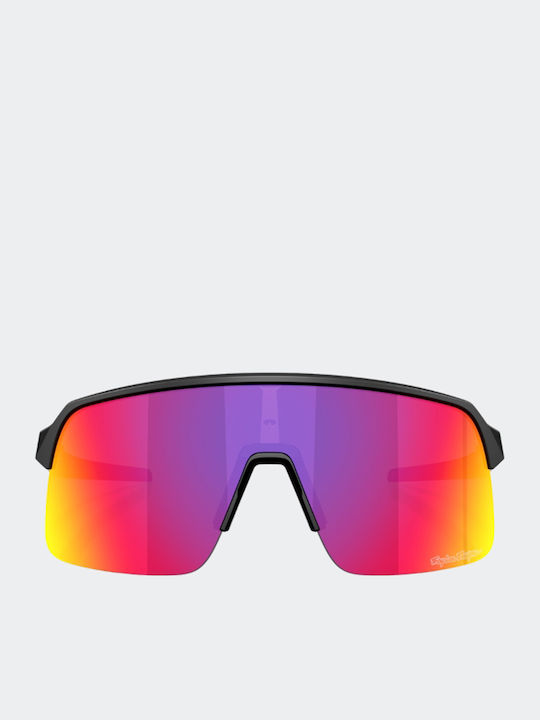Oakley Lite Unisex Sunglasses with Multicolour Frame and Black Lens OO9463-B7