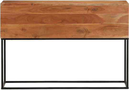 Console Table Made of Solid Wood Brown L110xW30xH75cm