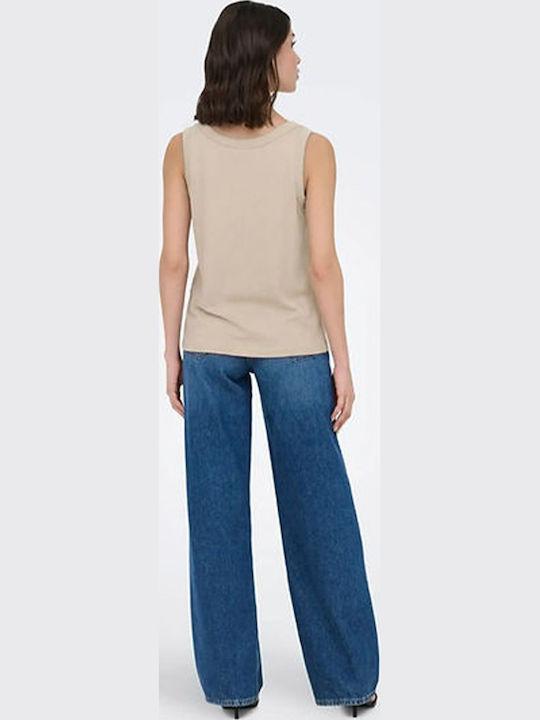 Women's Sleeveless Blouse Cream