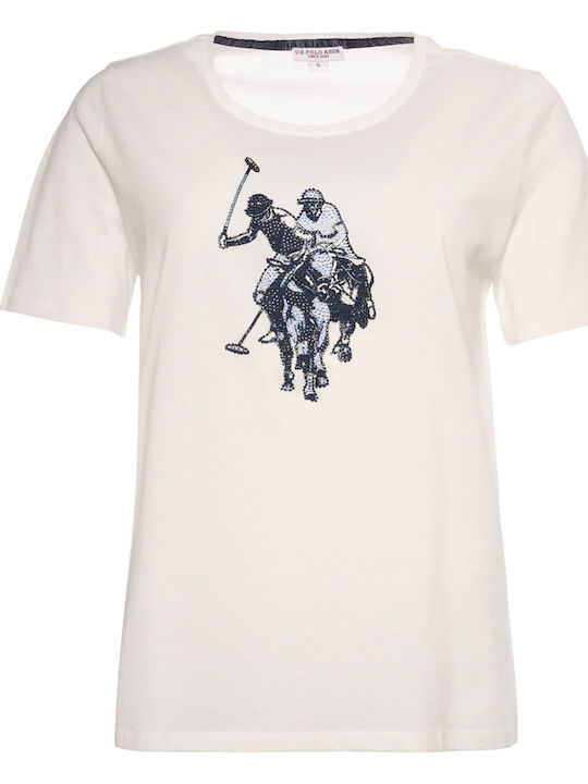 Women's Polo Blouse Bianco Giallo