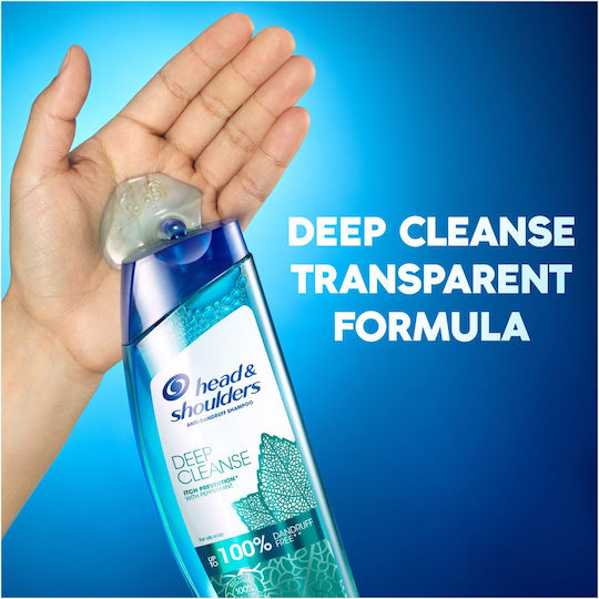 Head & Shoulders Deep Cleanse Peppermint Σαμπουάν κατά της Πιτυρίδας για Όλους τους Τύπους Μαλλιών 300ml