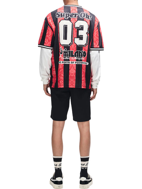 Moto Herrenbluse Melon Rot