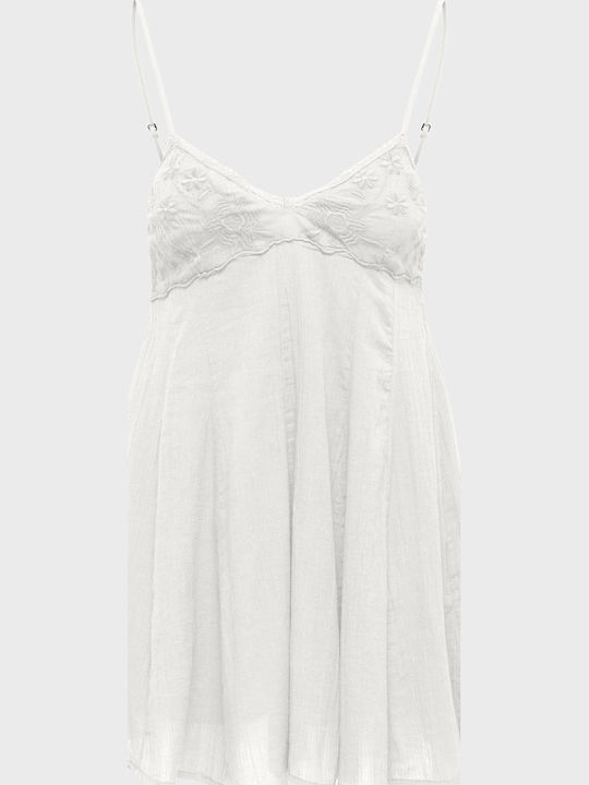 Sommer Mini Damenkleid Weiß