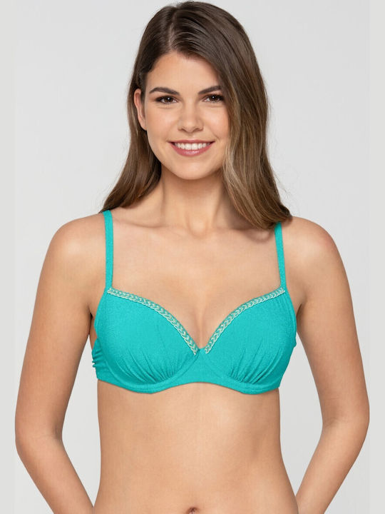 Sutien Bikini cu Burete Turcoaz