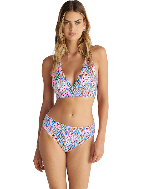 Top Bikini Triunghi Multicolor