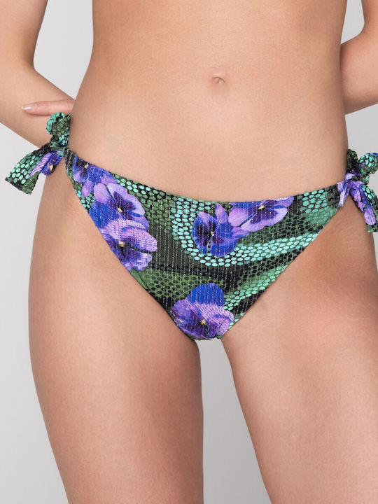 Slip Bikini cu Șnururi