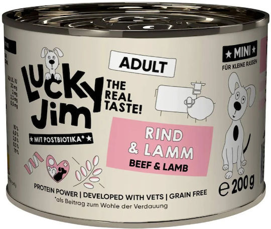 Lucky Jim Wet Dog Food with Beef Lamb Tripe and Carrot 200gr