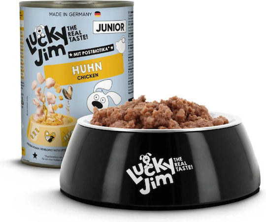 Lucky Jim Wet Dog Food for Puppies with Chicken Salmon and Pumpkin 6x400g