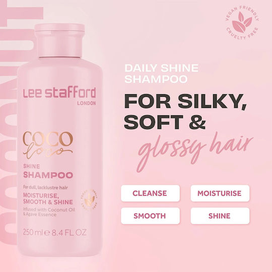Lee Stafford CoCo LoCo Shampoos Hydration & Shine for All Hair Types 250ml