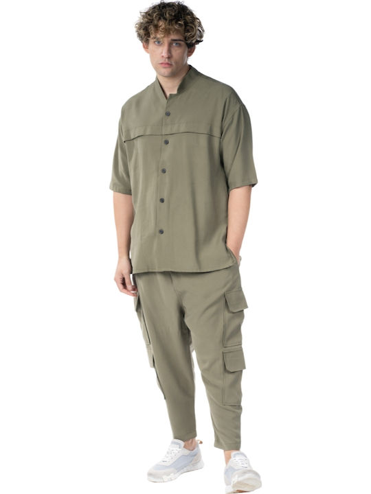 Παντελόνι Cargo Ελαστικό σε Slim Εφαρμογή Khaki