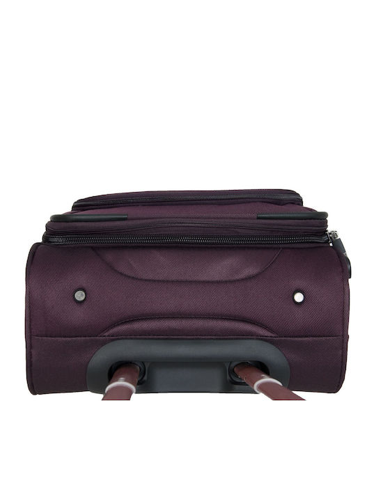 Xplorer Cabin Fabric Dark Purple Suitcase With 4 Wheels