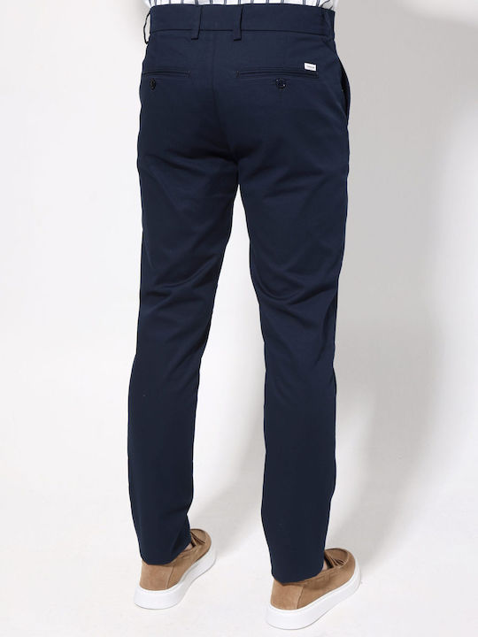 Men's Chino Slim Fit Blue Trousers