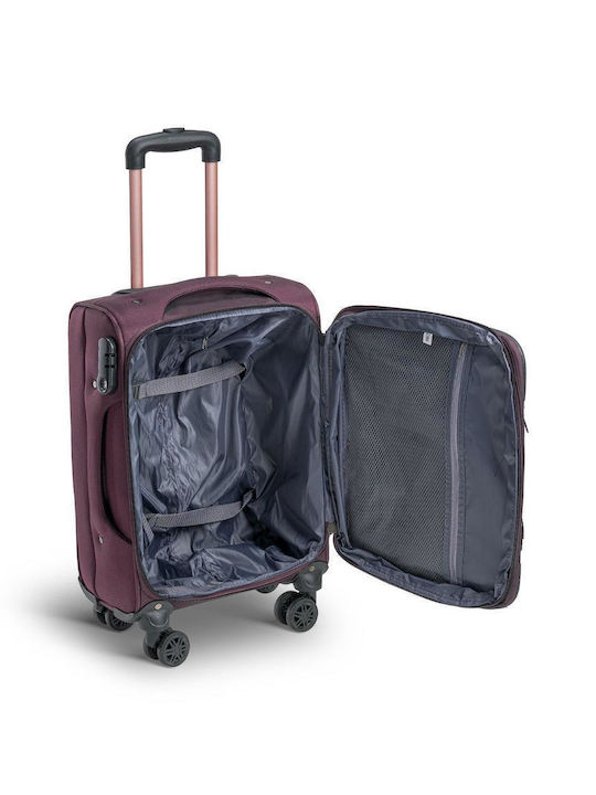 Xplorer Cabin Fabric Dark Purple Suitcase With 4 Wheels