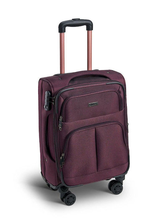 Xplorer Cabin Fabric Dark Purple Suitcase With 4 Wheels