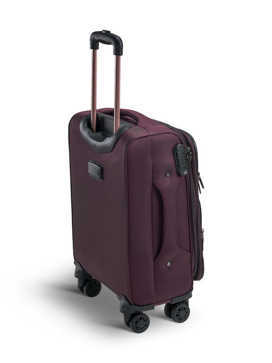 Xplorer Cabin Fabric Dark Purple Suitcase With 4 Wheels