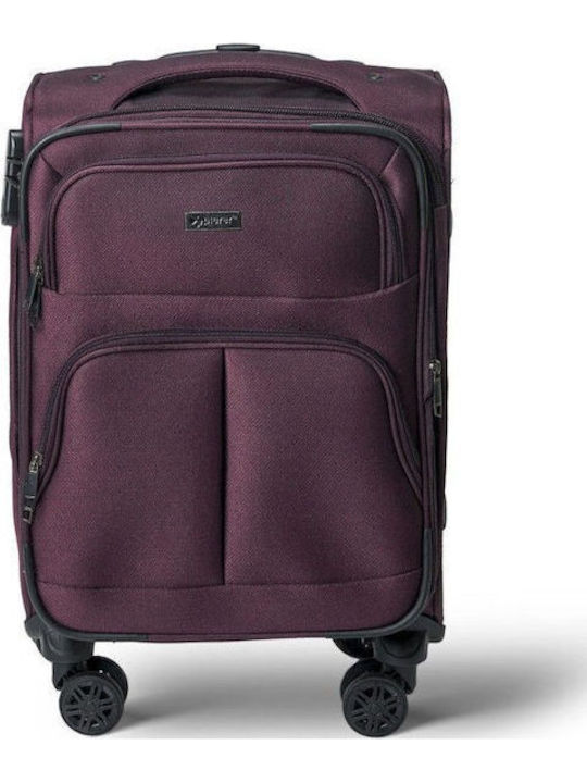 Xplorer Cabin Fabric Dark Purple Suitcase With 4 Wheels