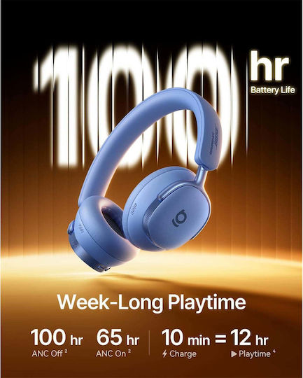 Baseus Inspire XH1 Wireless / Wired Over Ear Headphones with 100 Hours Playing Time and Quick Charge Twilight Blue