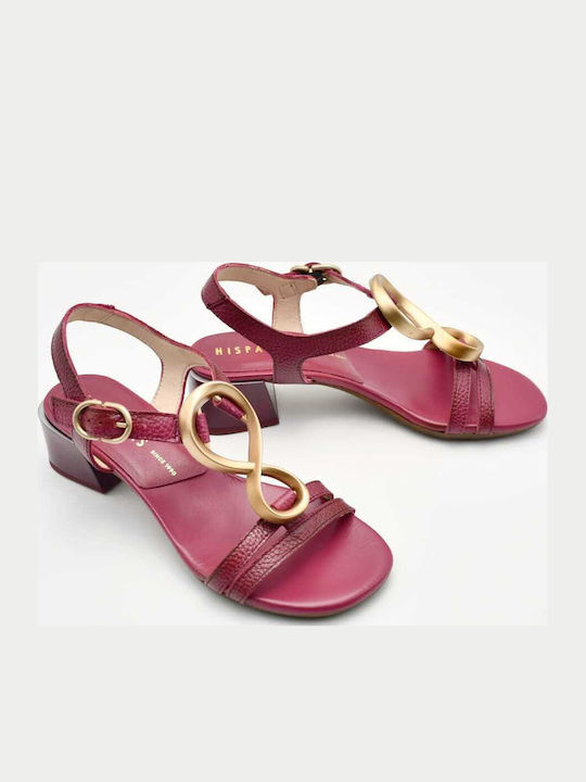 Leather Sandals Fuchsia