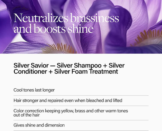 Keune Silver Savior Σαμπουάν Αναδόμησης/Θρέψης & Διατήρησης Χρώματος για Βαμμένα Μαλλιά 300ml