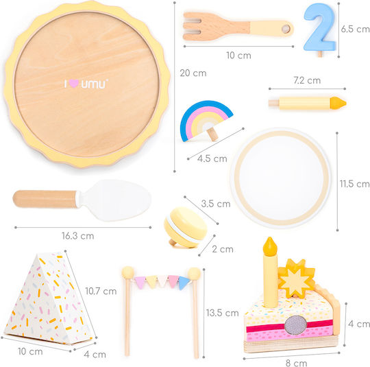 UMU Toys Дървени Играчки Торти за 3+ Години