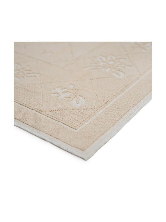 Tzikas Carpets Flora 061 119 Summer Bedroom Rug Sets Cotton Ecru 3 Pieces