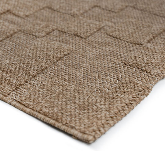Tzikas Carpets Kos 75951 080 Schlafzimmer-Teppichsets Sommer Braun 3 Stück