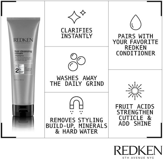 Redken Cremă de Curățare a Părului Șampon Curățare Profundă pentru Toate Tipurile de Păr 250ml