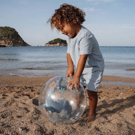 Little Dutch Μπάλα Παραλίας 3d Ocean World Μπλε